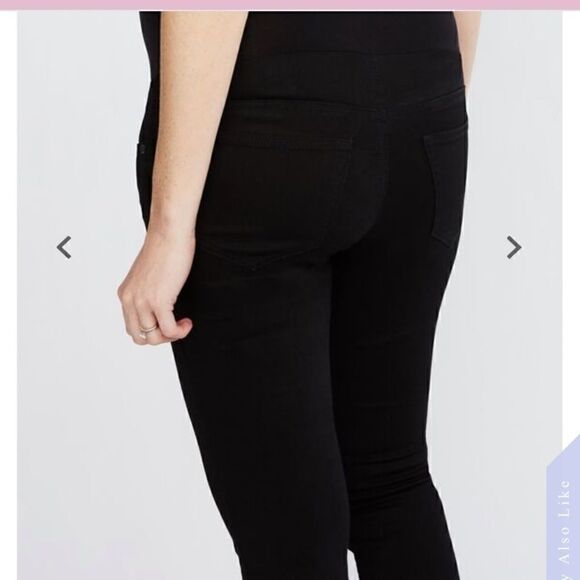 [indigo blue] black skinny maternity jeans EUC. #4 - Picture 3 of 5